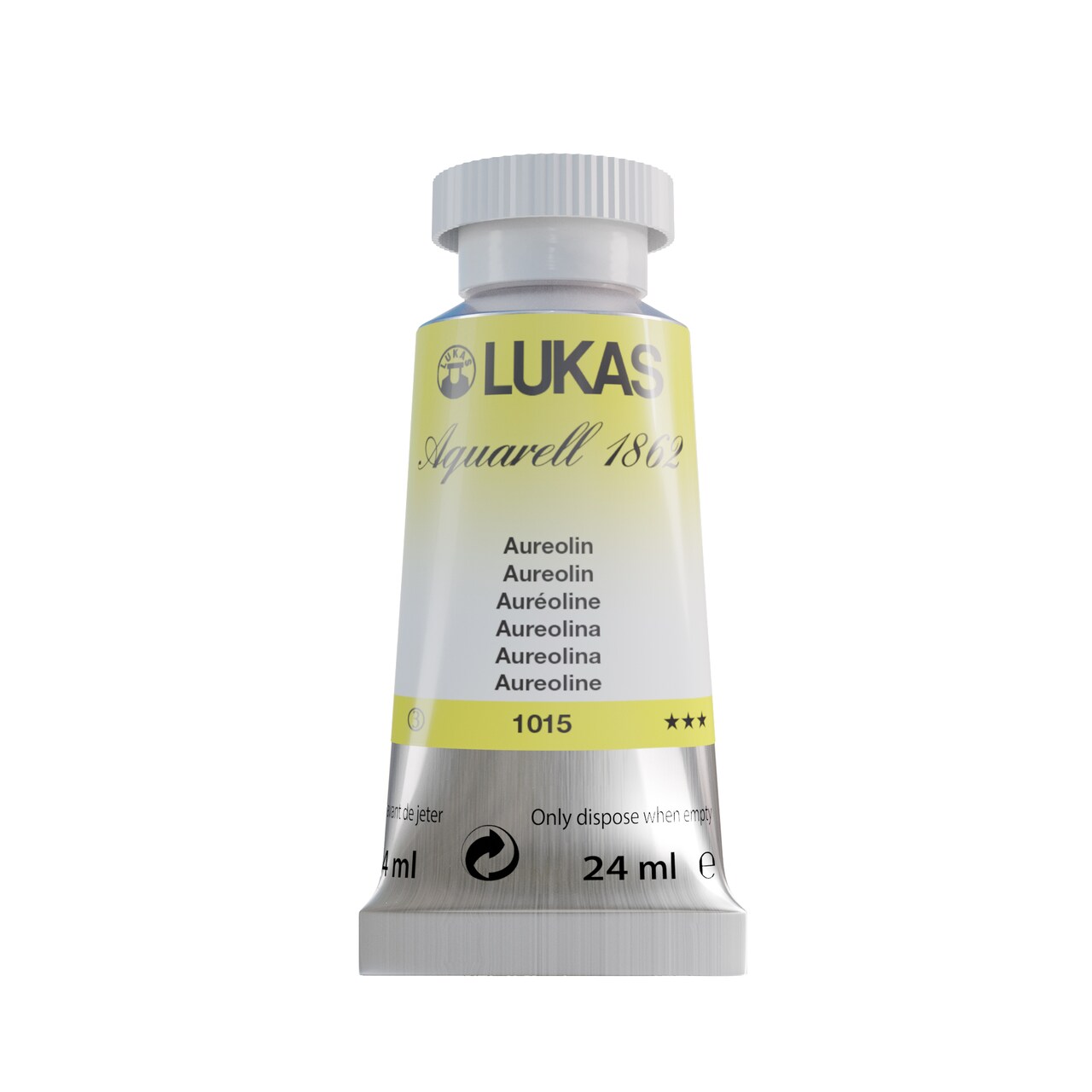 LUKAS 1862 Aquarell Artists' Watercolor Tubes, 24ml - Vibrant Professional Grade Watercolor Paint - Easy-to-Wet, Intense Color, Long-lasting - Ideal for Professional Watercolorists